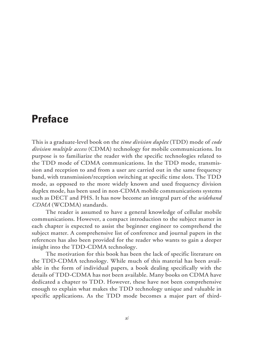 image for page TDD CDMA for Wireless Communications 1