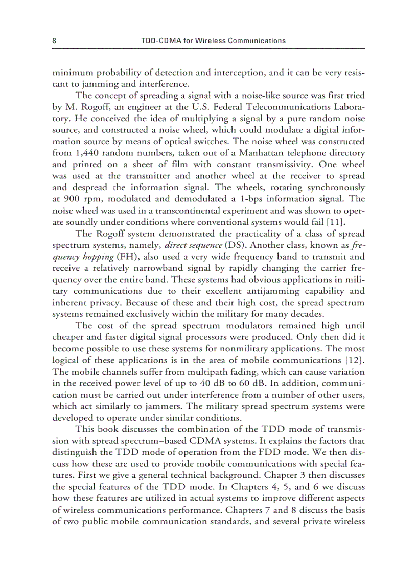 image for page TDD CDMA for Wireless Communications 1