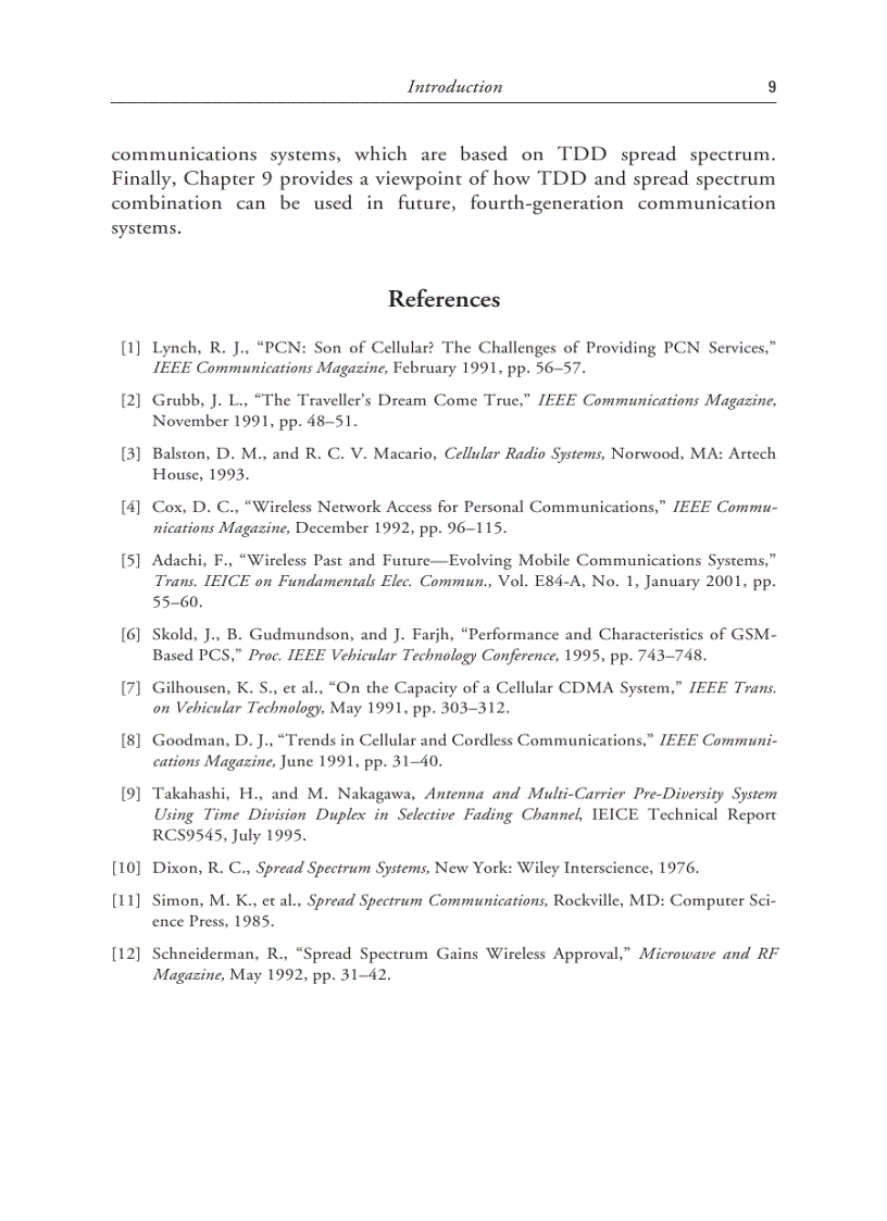 image for page TDD CDMA for Wireless Communications 1