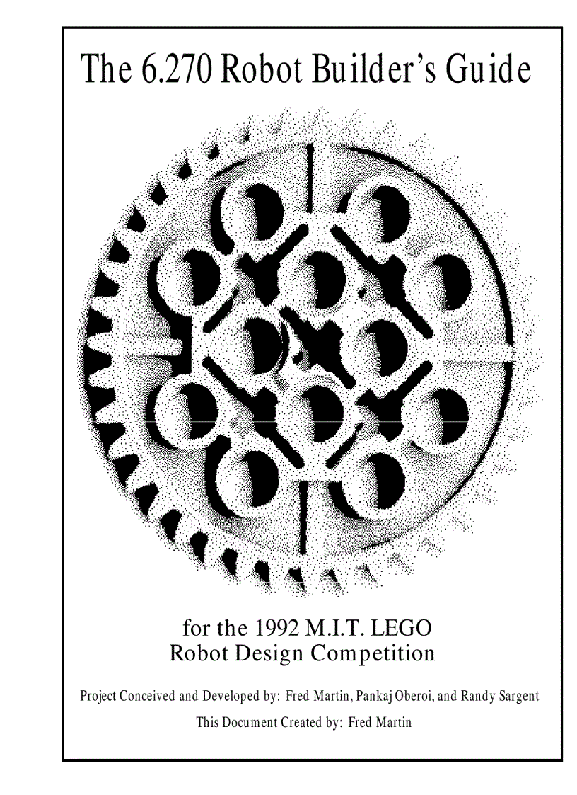 image for page The 6 270 Robot Builder s Guide for the 1992 M I T LEGO Robot Design Competition