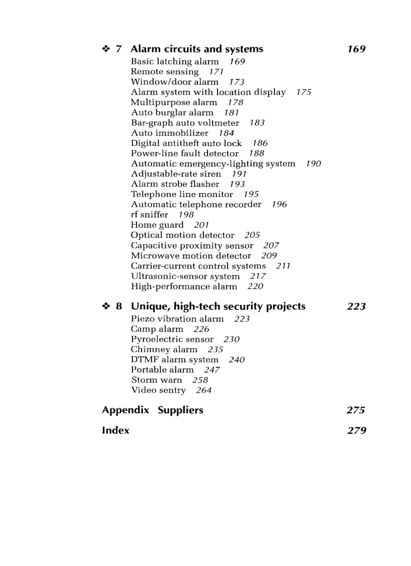 image for page The Alarm Sensor and Security Circuit Cookbook