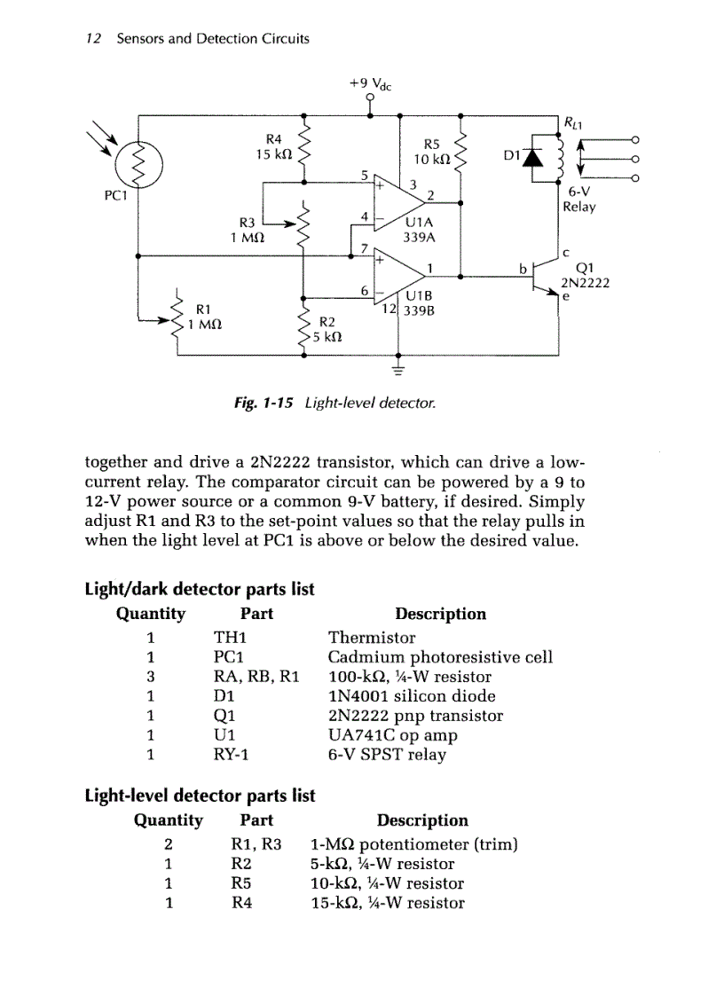 image for page The Alarm Sensor and Security Circuit Cookbook