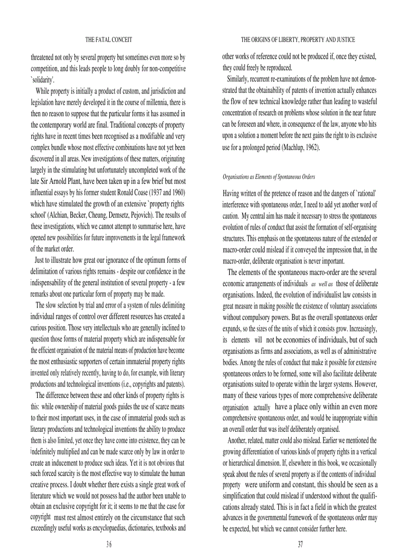 image for page The Fatal Conceit The Errors of Socialism