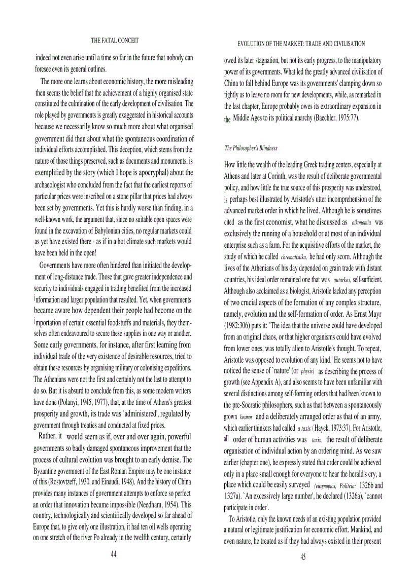 image for page The Fatal Conceit The Errors of Socialism