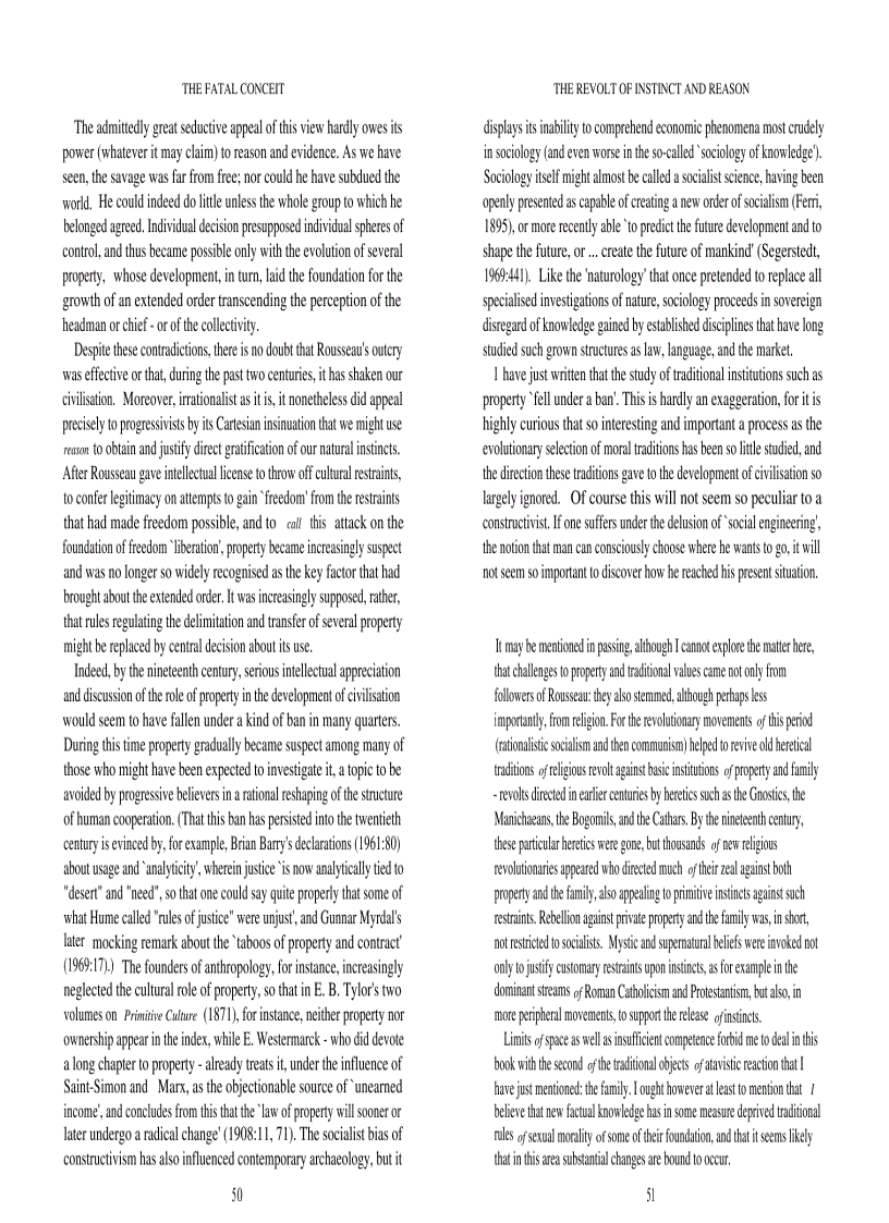 image for page The Fatal Conceit The Errors of Socialism