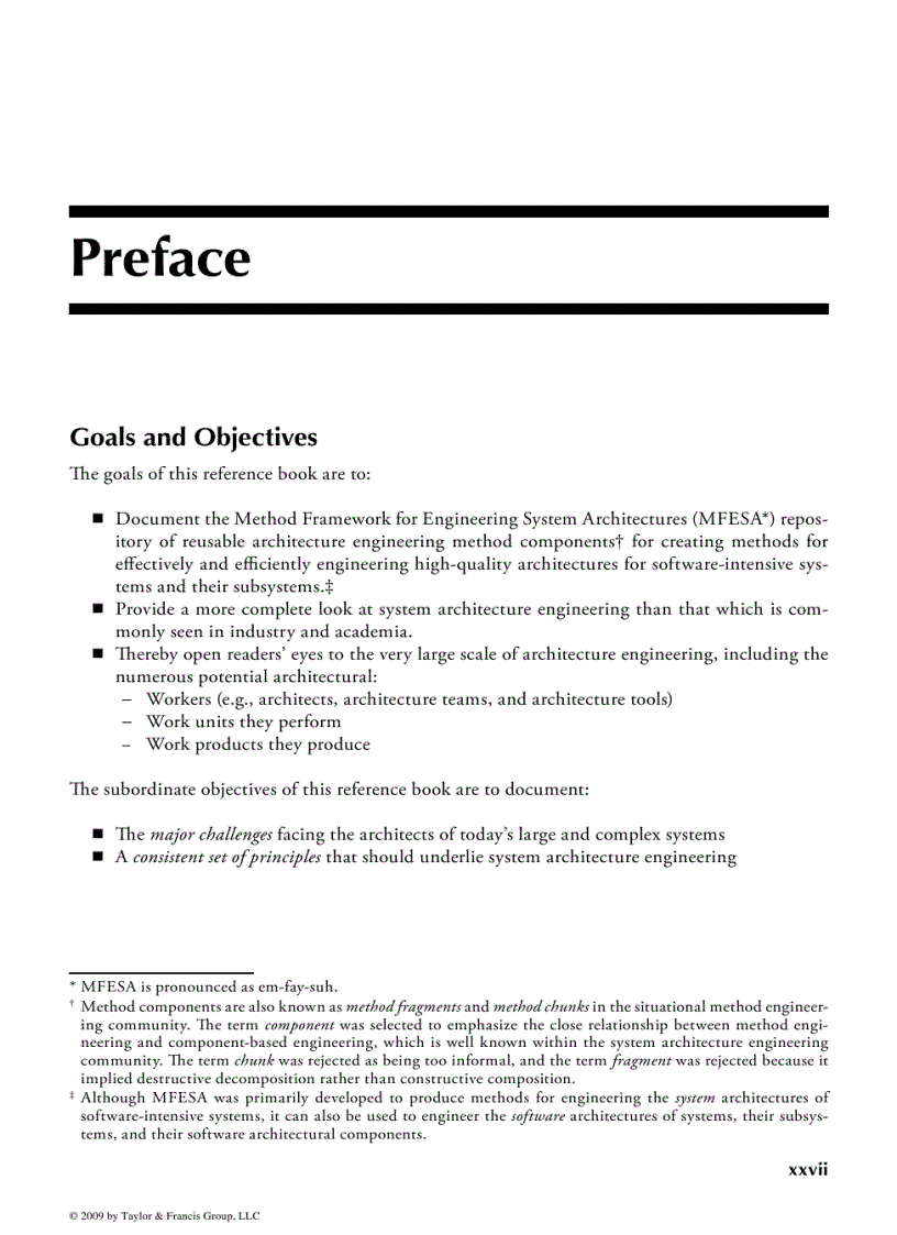 image for page The Method Framework for Engineering System Architectures