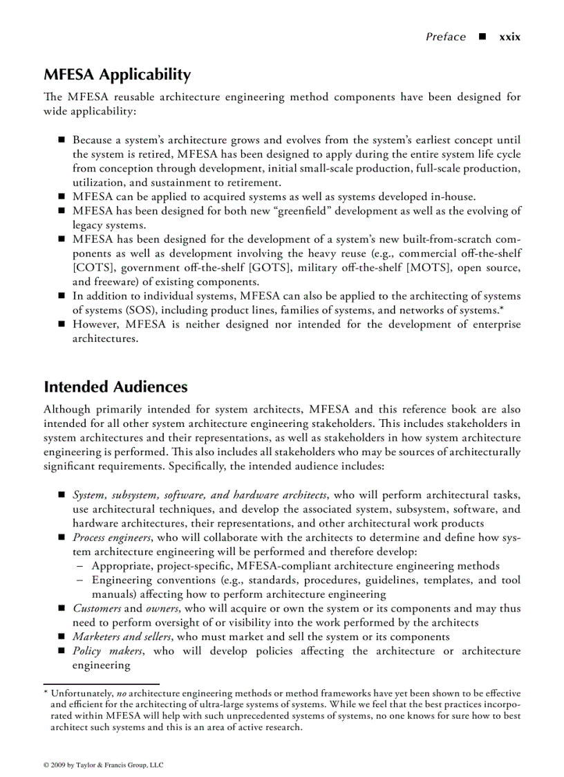 image for page The Method Framework for Engineering System Architectures
