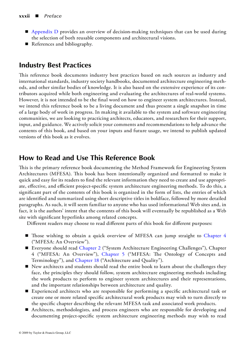 image for page The Method Framework for Engineering System Architectures