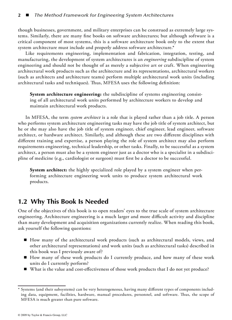 image for page The Method Framework for Engineering System Architectures