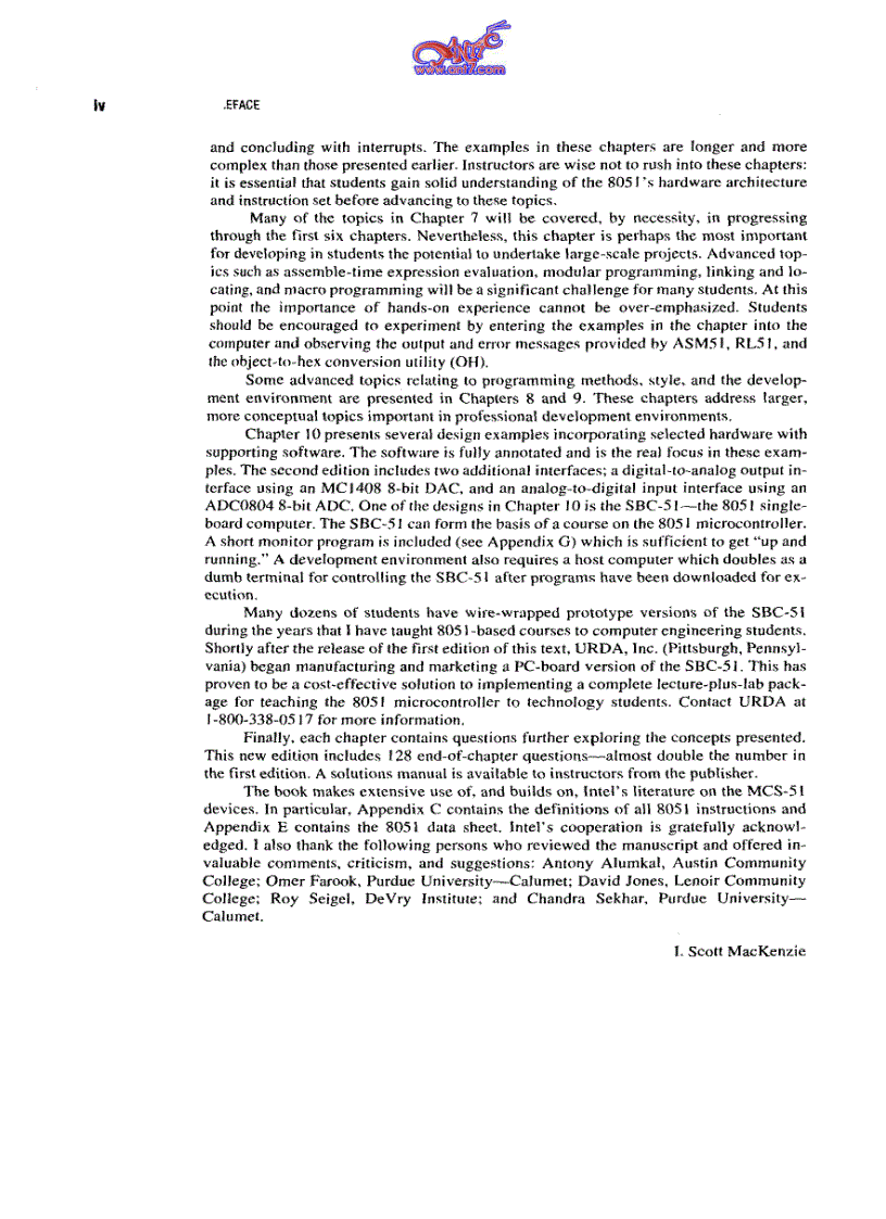 image for page The Microcontroler 8051