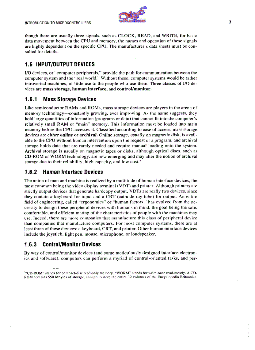 image for page The Microcontroler 8051