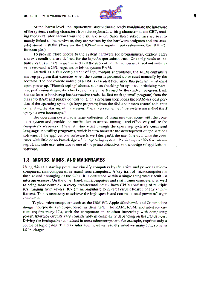 image for page The Microcontroler 8051