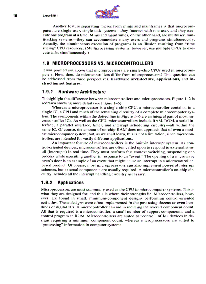 image for page The Microcontroler 8051