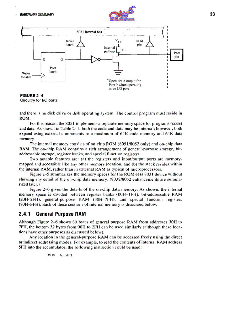 image for page The Microcontroler 8051