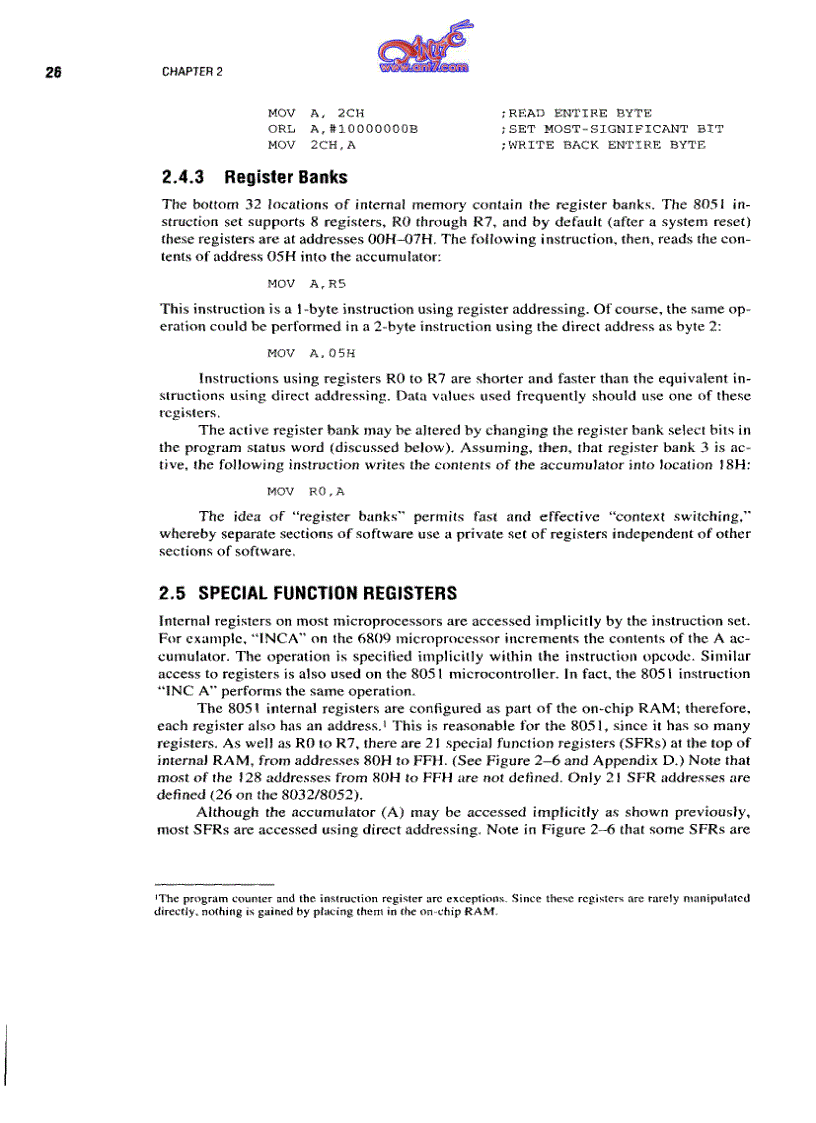 image for page The Microcontroler 8051