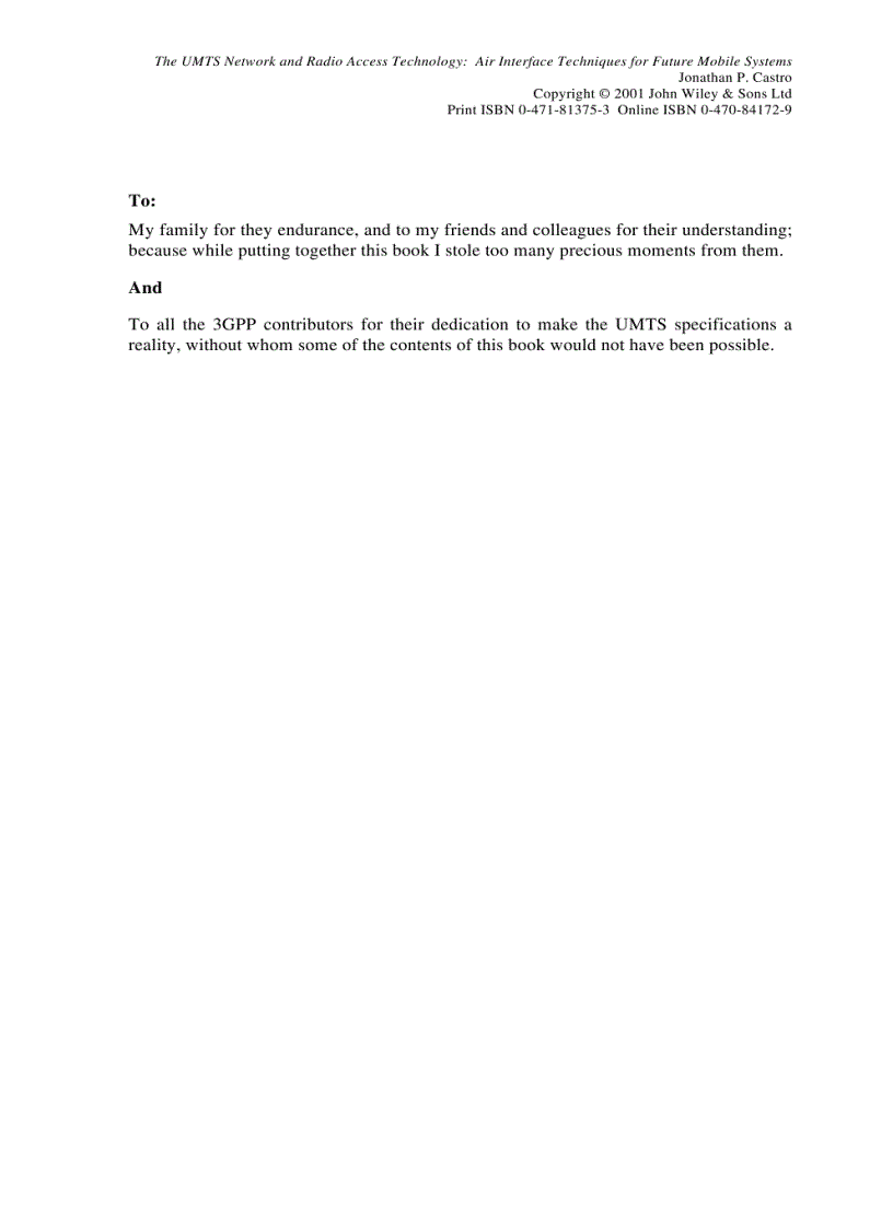 image for page The UMTS Network and Radio Access Technology Air Interface Techniques for Future Mobile Systems
