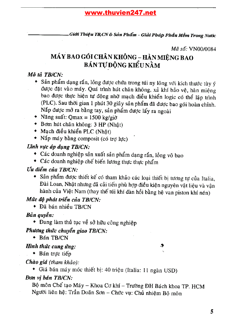 image for page Thiết bị công nghệ Sản phẩm giải pháp phần mềm trong nước