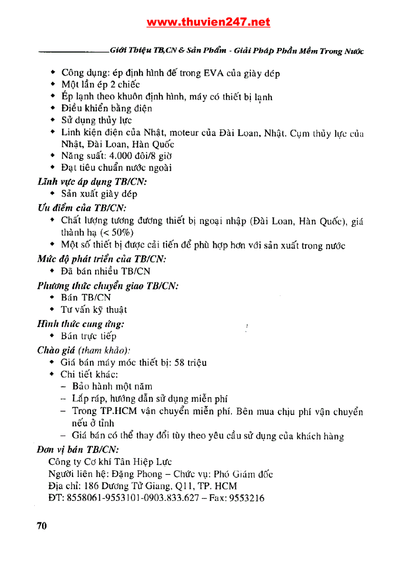 image for page Thiết bị công nghệ Sản phẩm giải pháp phần mềm trong nước