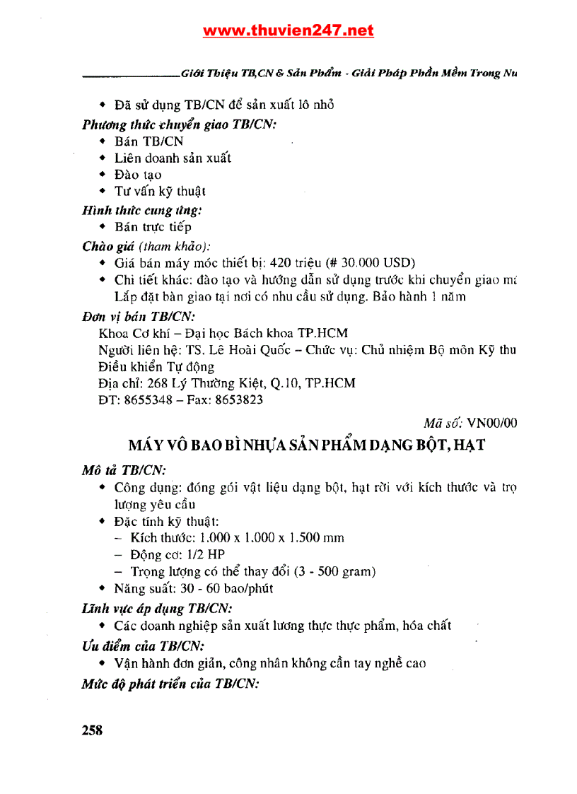 image for page Thiết bị công nghệ Sản phẩm giải pháp phần mềm trong nước