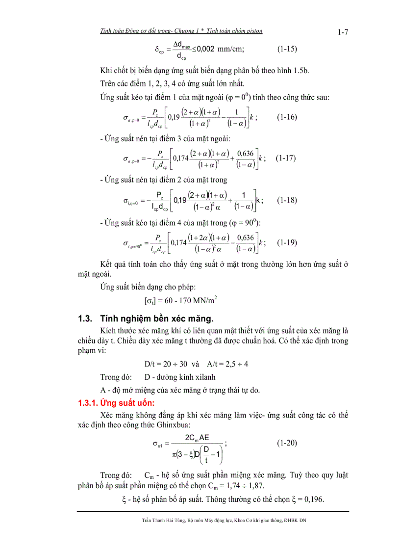 image for page Tính toán thiết kế động cơ đốt trong