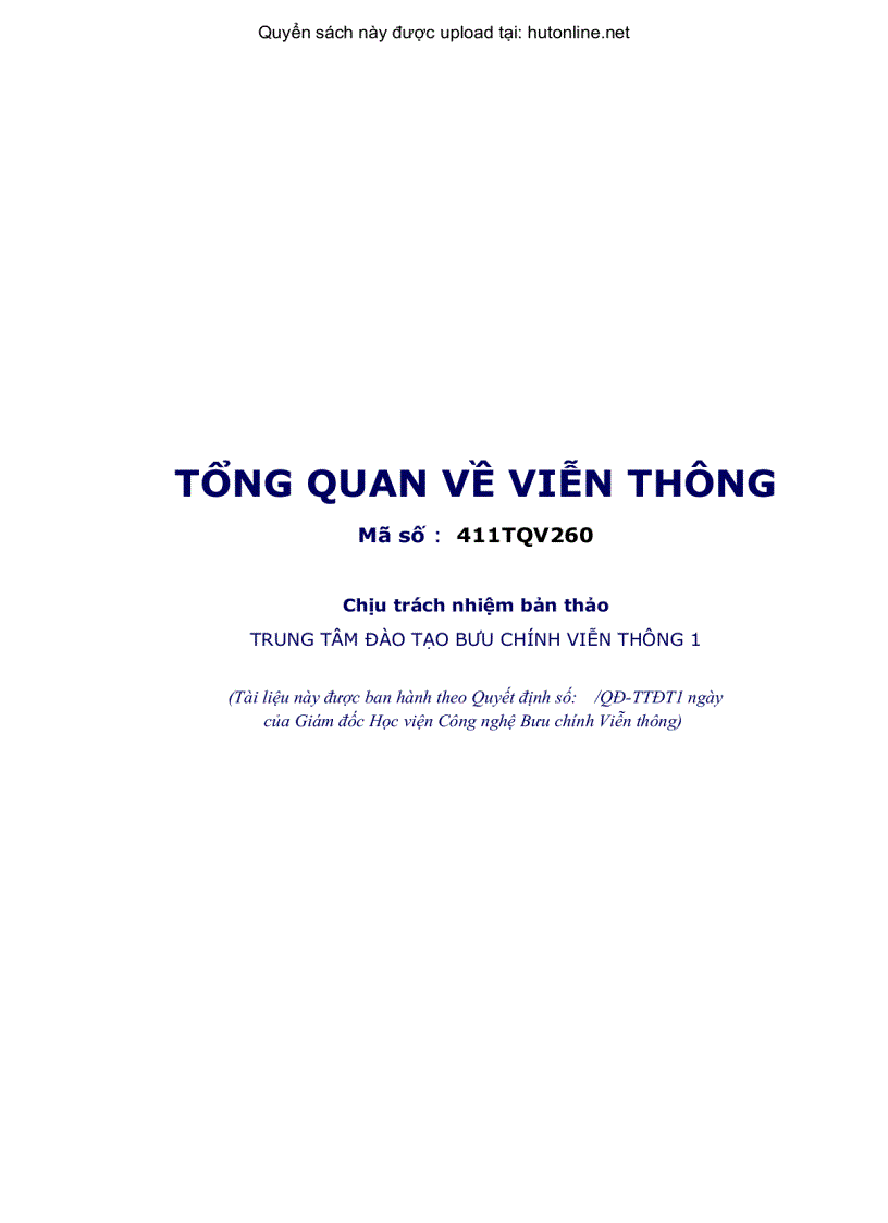 Tổng Quan Về Viễn Thông