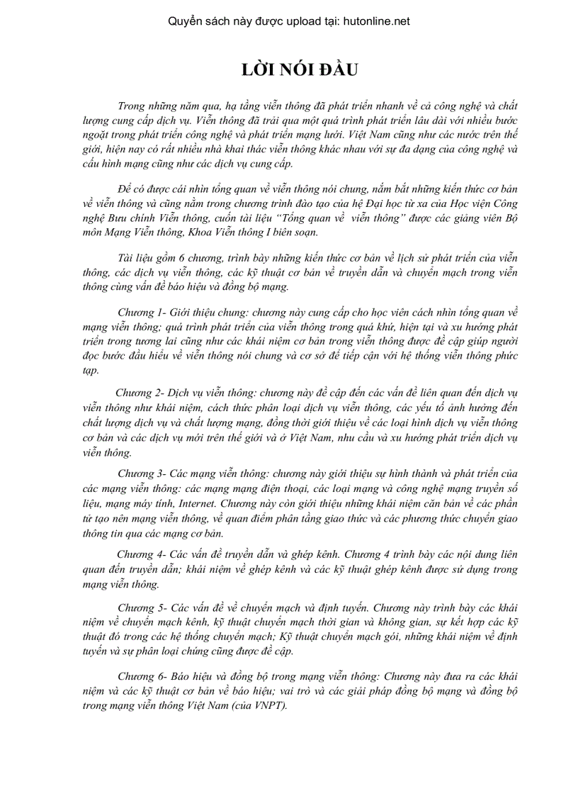 image for page Tổng Quan Về Viễn Thông