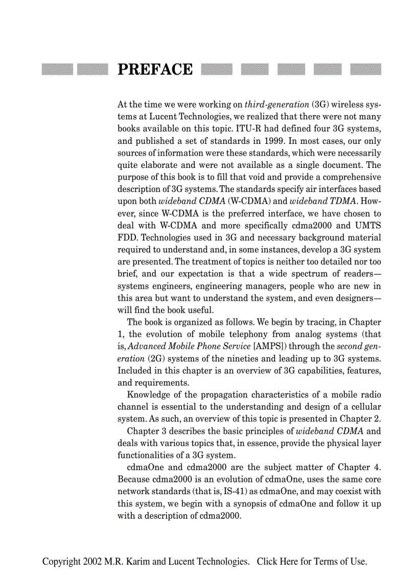 image for page W CDMA and cdma2000 for 3G Mobile Networks