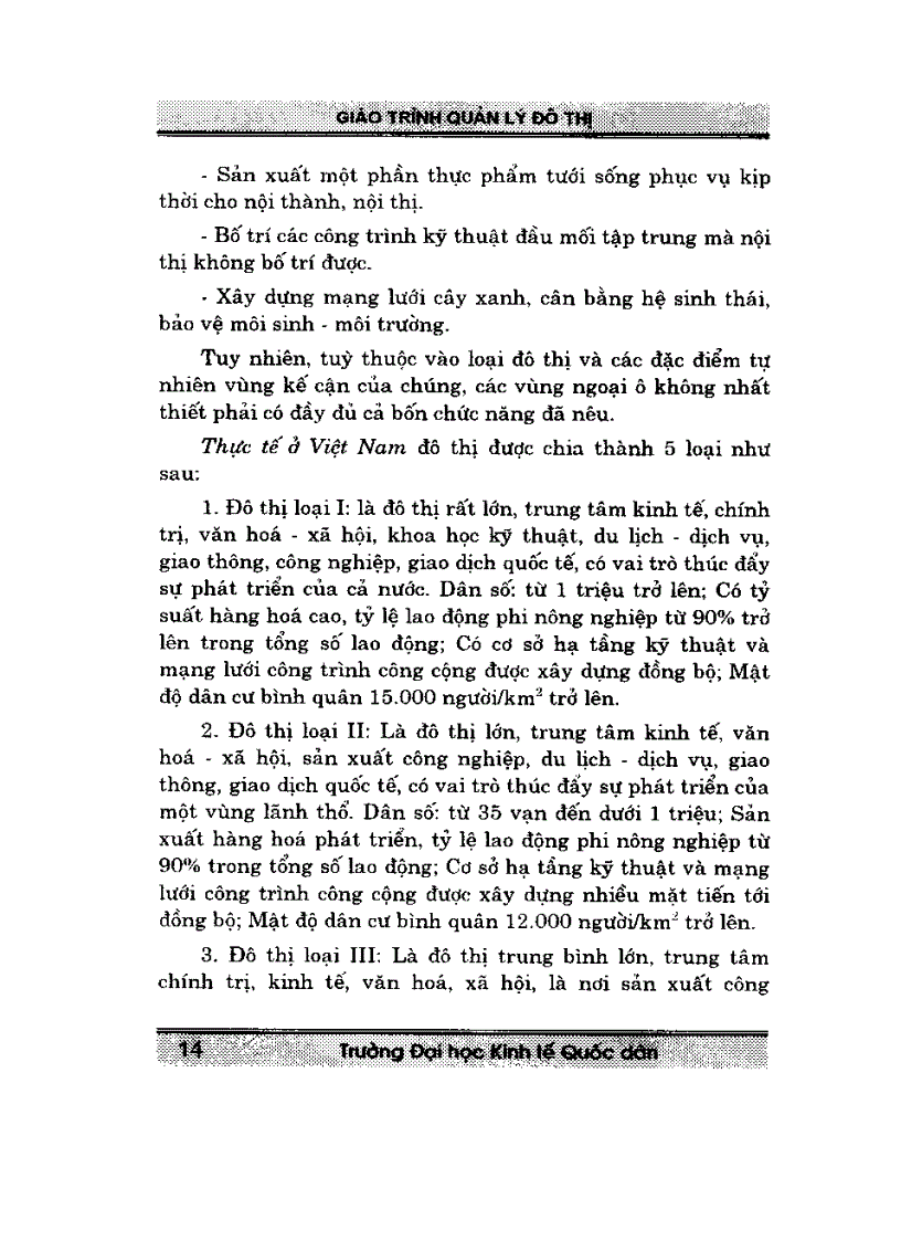 image for page Giáo trình quản lý đô thị