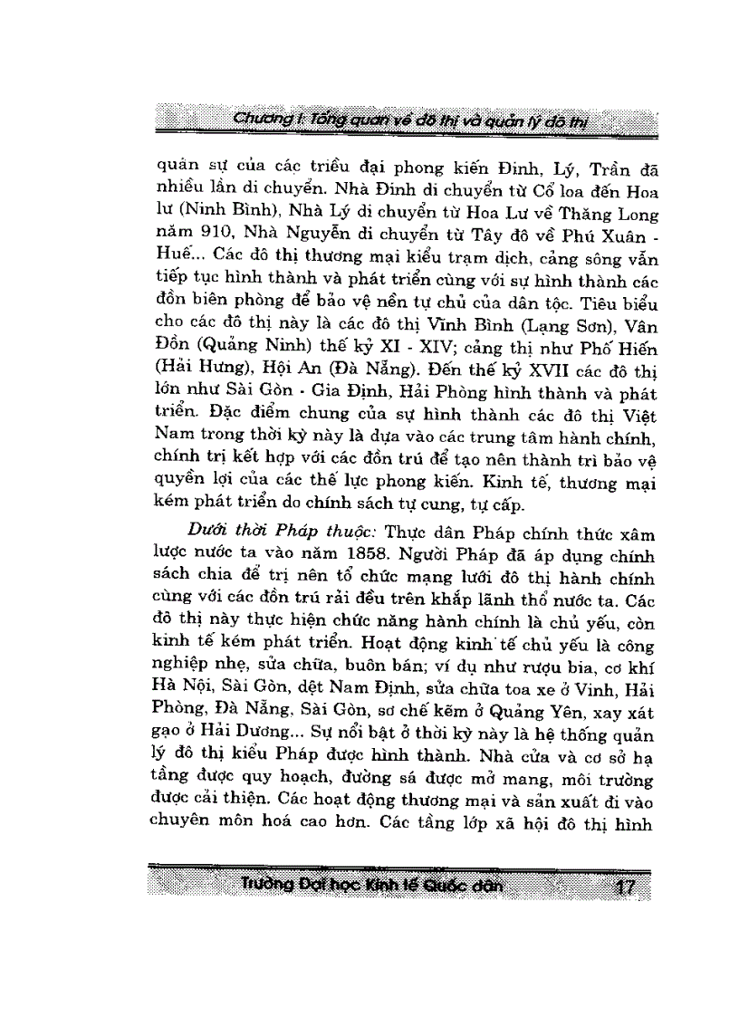 image for page Giáo trình quản lý đô thị