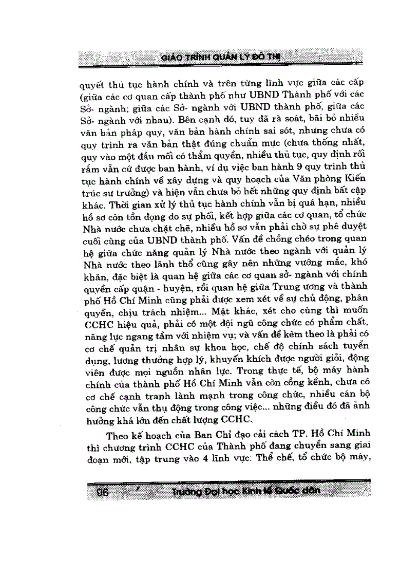 image for page Giáo trình quản lý đô thị