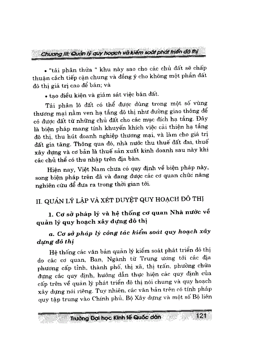 image for page Giáo trình quản lý đô thị