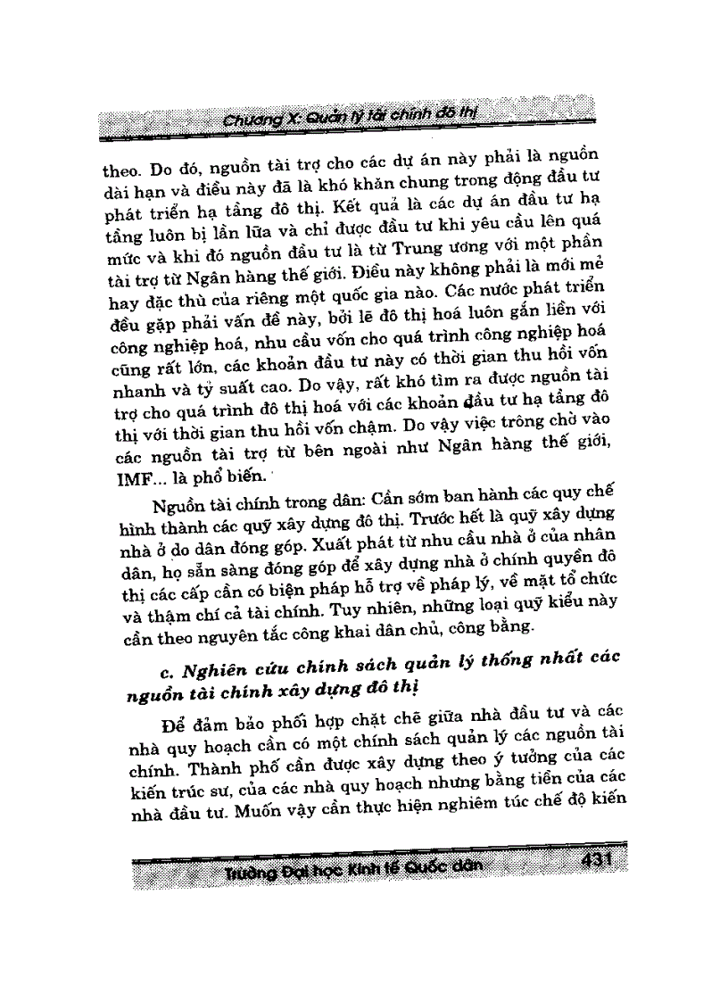 image for page Giáo trình quản lý đô thị