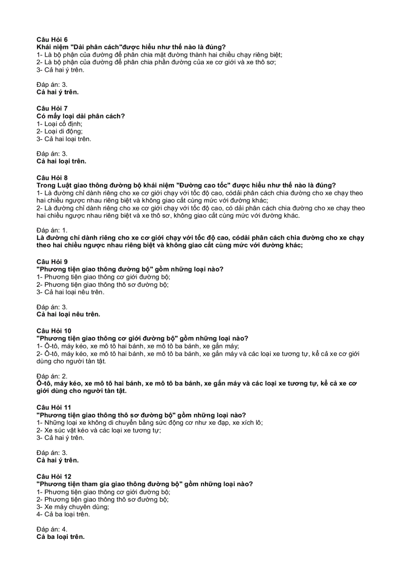 image for page 300 Câu hỏi và đáp án Trắc nghiệm Luật giao thông đường bộ