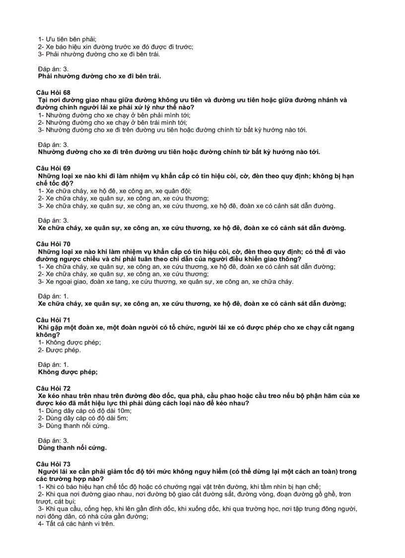 image for page 300 Câu hỏi và đáp án Trắc nghiệm Luật giao thông đường bộ