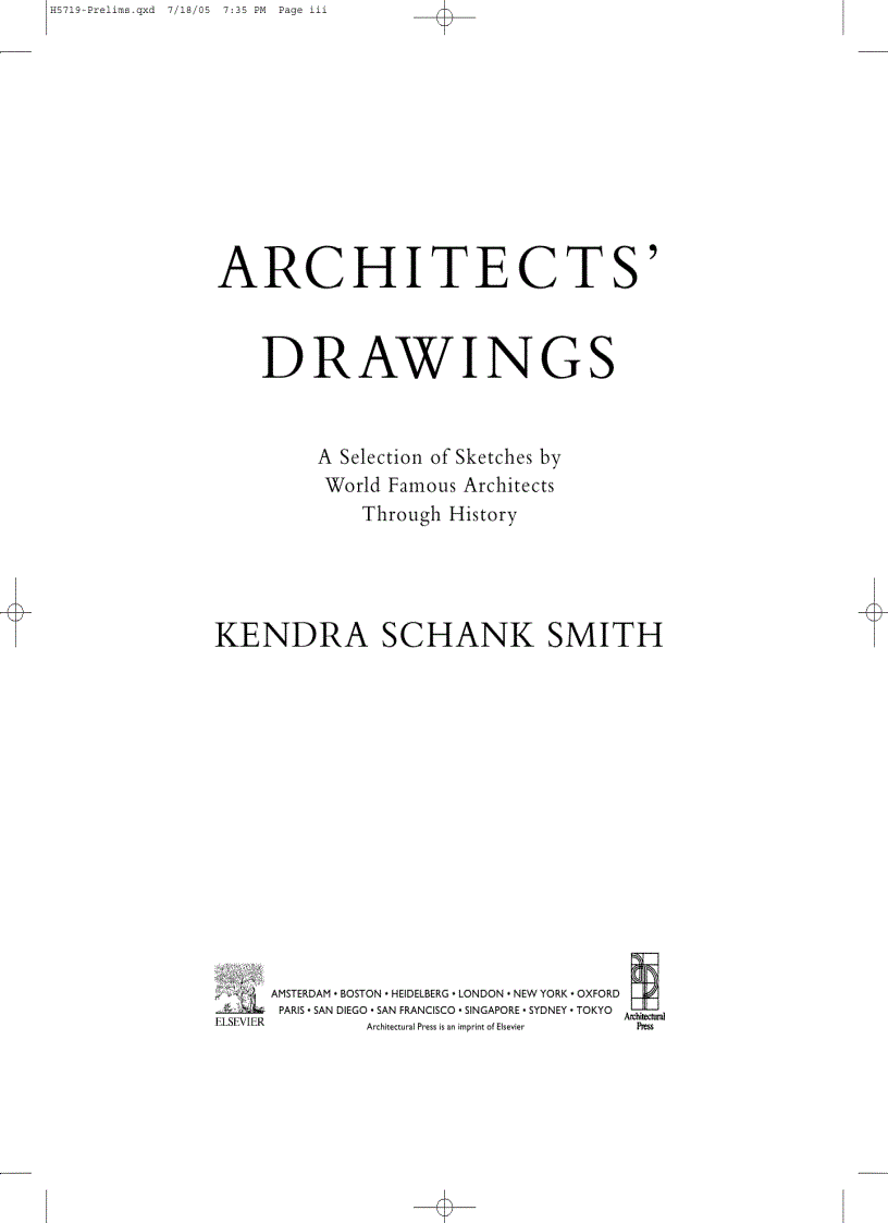 image for page Architect s Drawings A selection of sketches by world famous architects through history