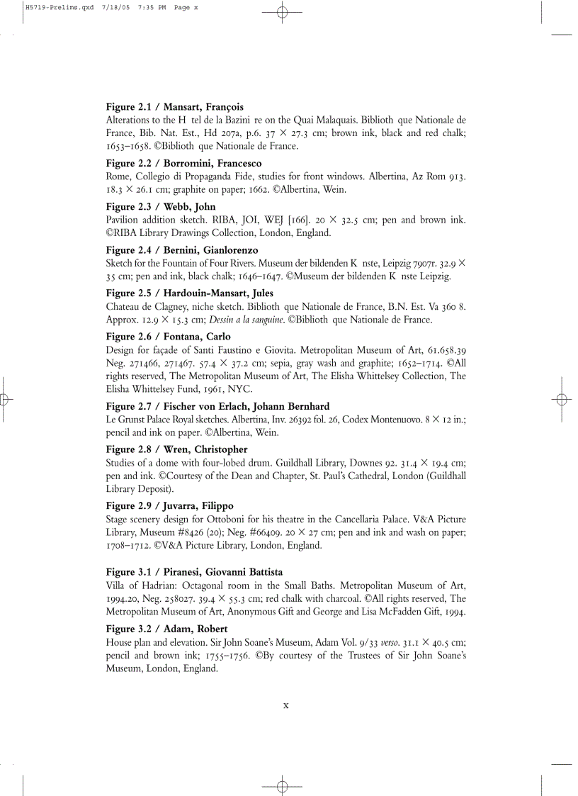 image for page Architect s Drawings A selection of sketches by world famous architects through history