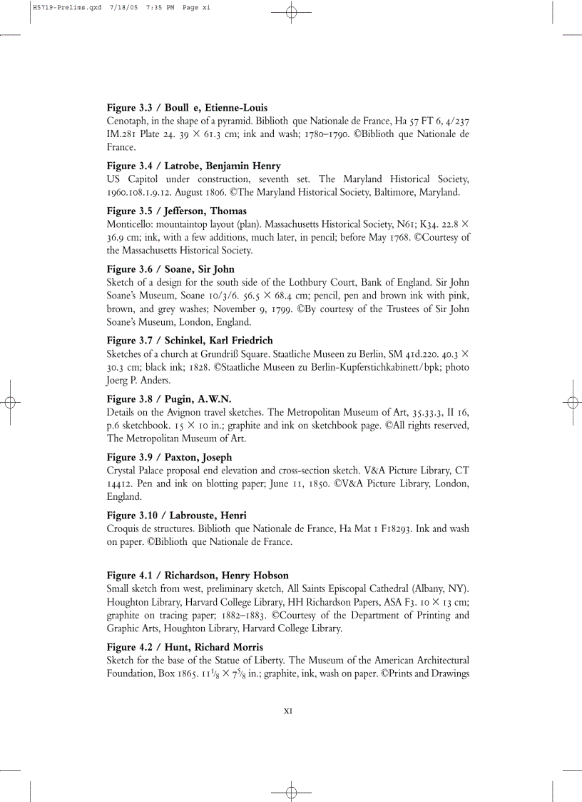 image for page Architect s Drawings A selection of sketches by world famous architects through history