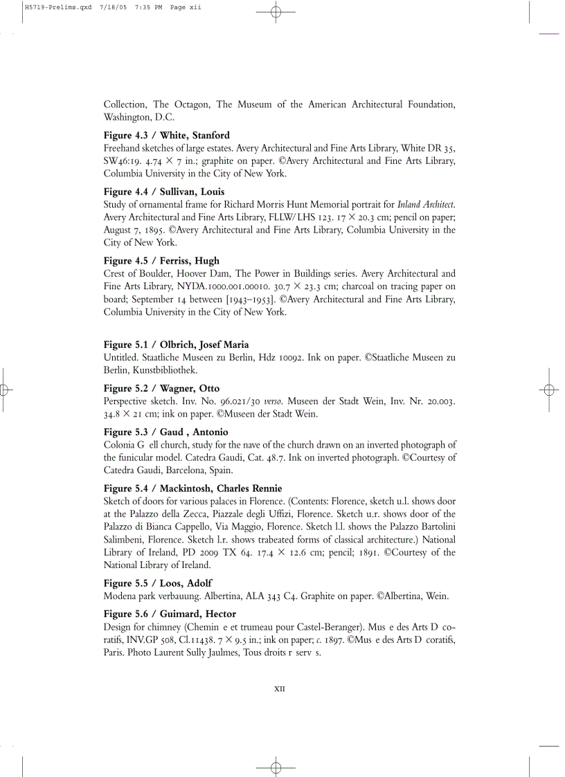 image for page Architect s Drawings A selection of sketches by world famous architects through history