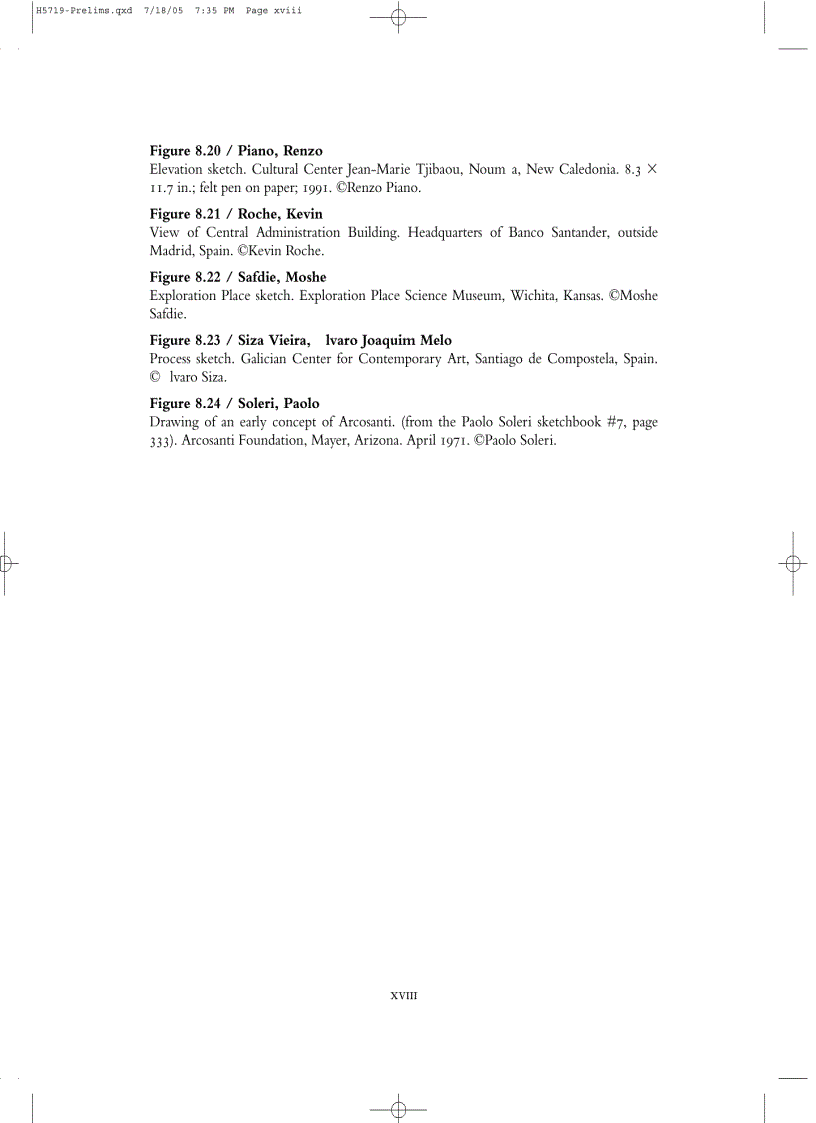 image for page Architect s Drawings A selection of sketches by world famous architects through history