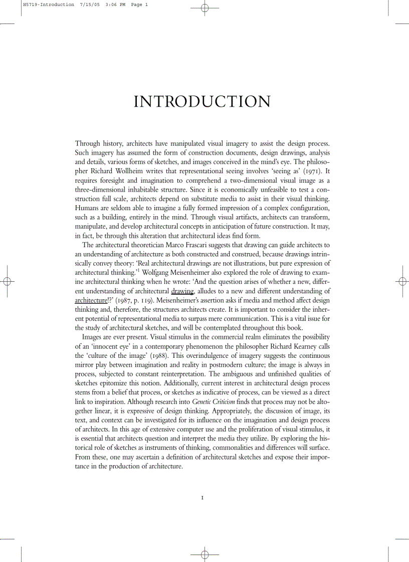 image for page Architect s Drawings A selection of sketches by world famous architects through history