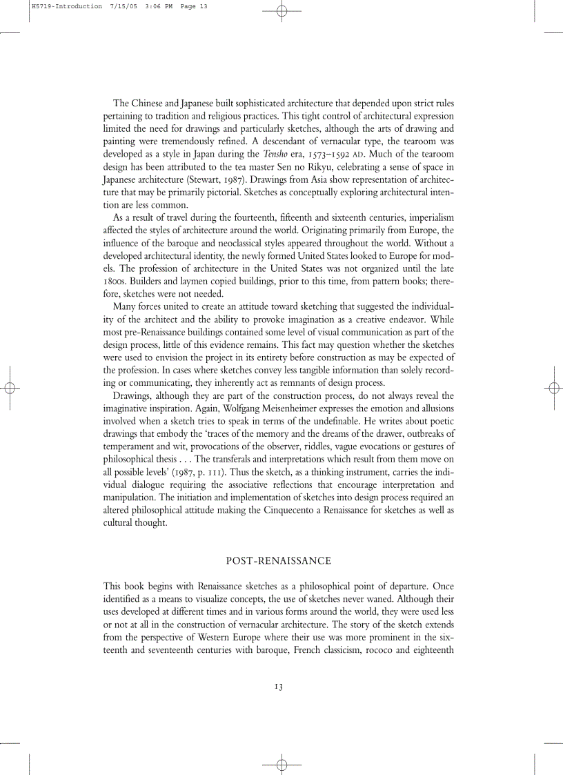 image for page Architect s Drawings A selection of sketches by world famous architects through history