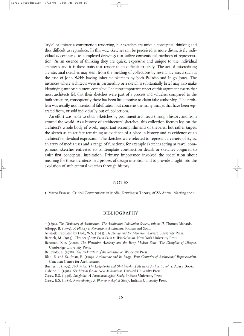 image for page Architect s Drawings A selection of sketches by world famous architects through history