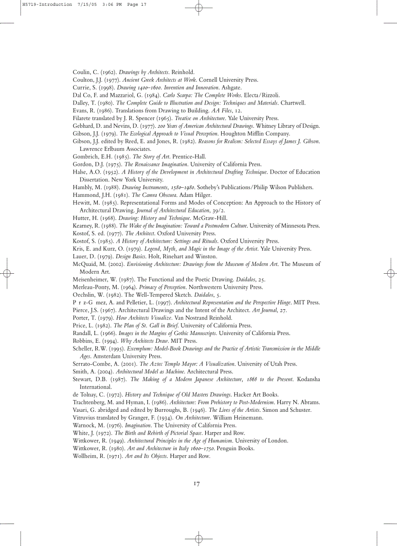 image for page Architect s Drawings A selection of sketches by world famous architects through history