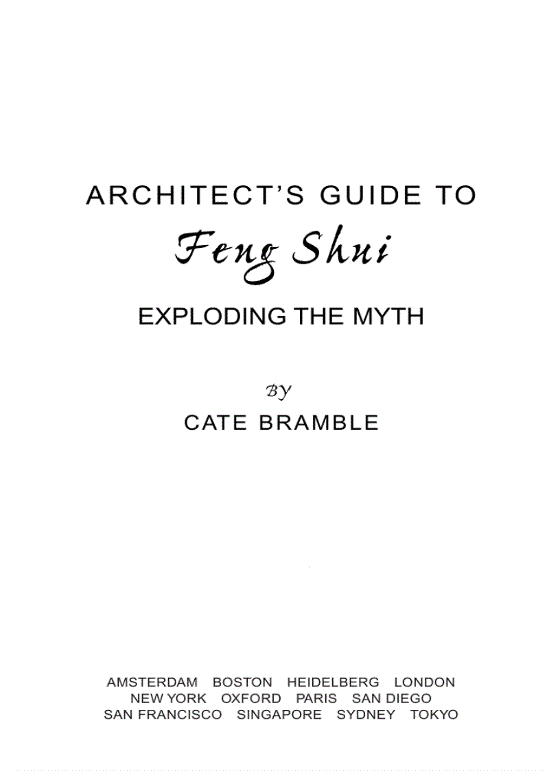 Architect s Guide to Feng Shui