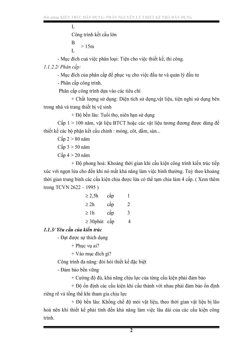 image for page Bài Giảng Kiến Trúc Dân Dụng Phần nguyên lý thiết kế nhà dân dụng