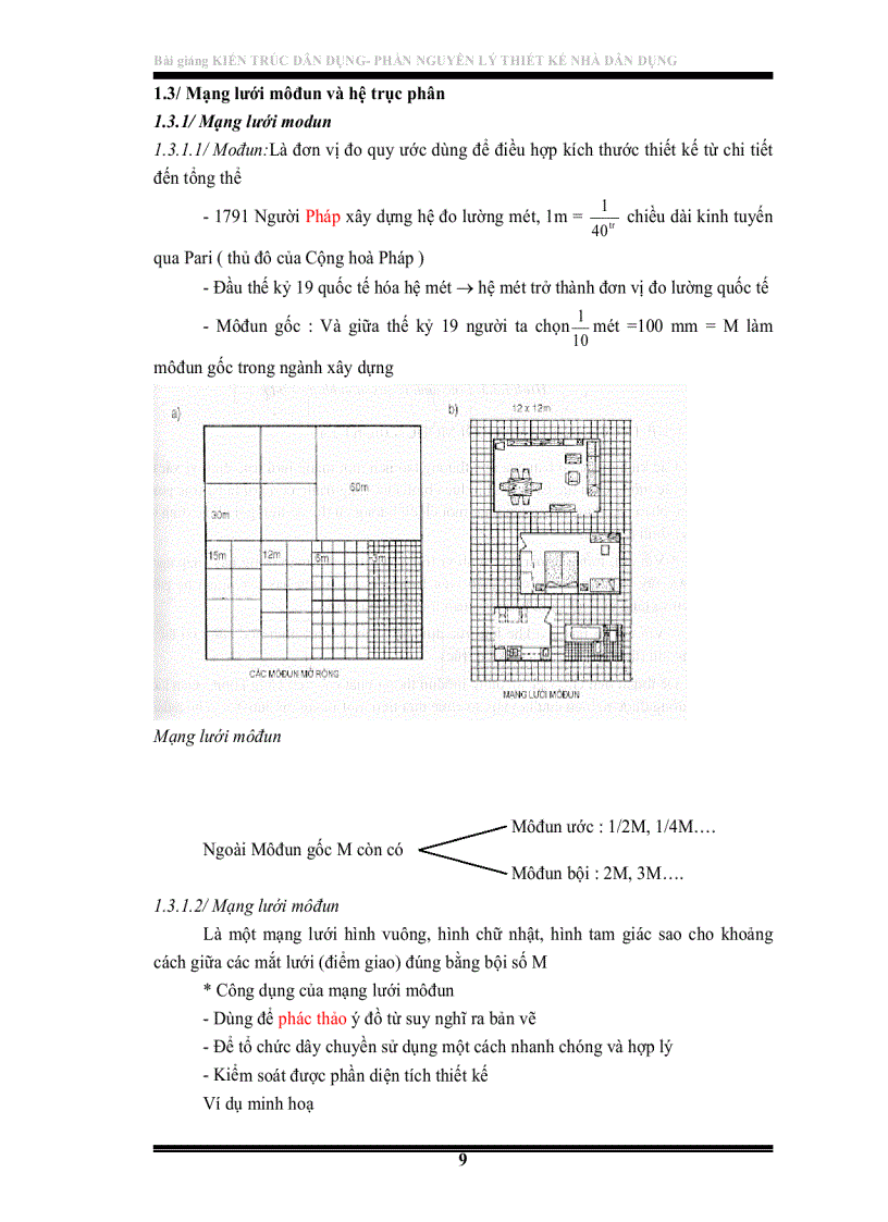 image for page Bài Giảng Kiến Trúc Dân Dụng Phần nguyên lý thiết kế nhà dân dụng