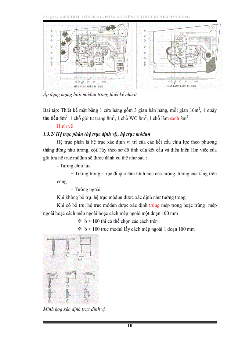 image for page Bài Giảng Kiến Trúc Dân Dụng Phần nguyên lý thiết kế nhà dân dụng