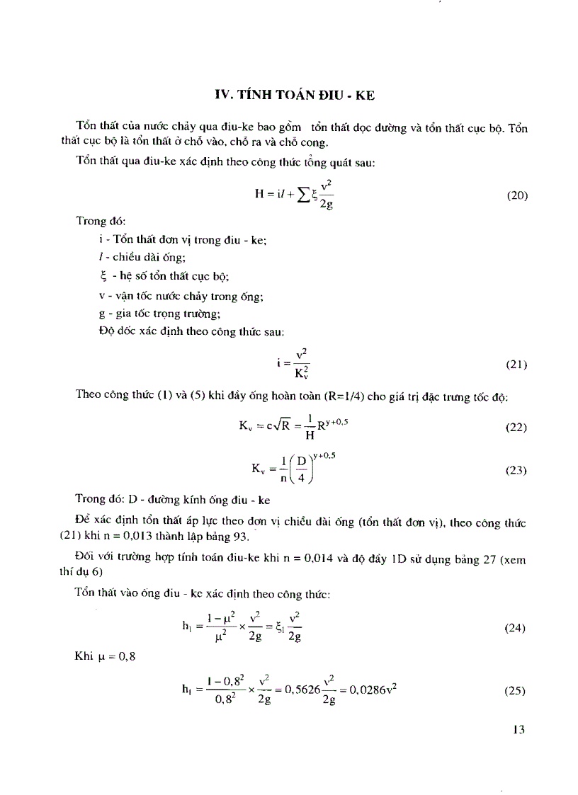 image for page Các bảng tính toán thủy lực cống và mương thoát nước