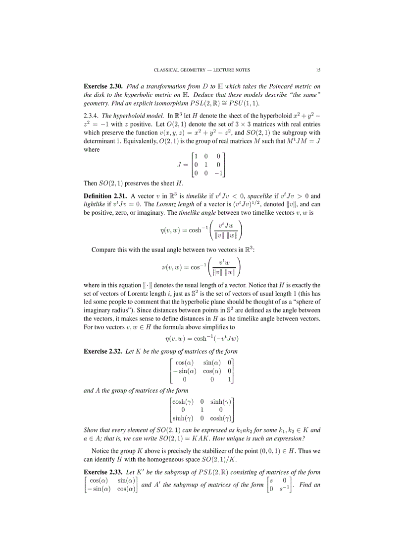 image for page Classical Geometry