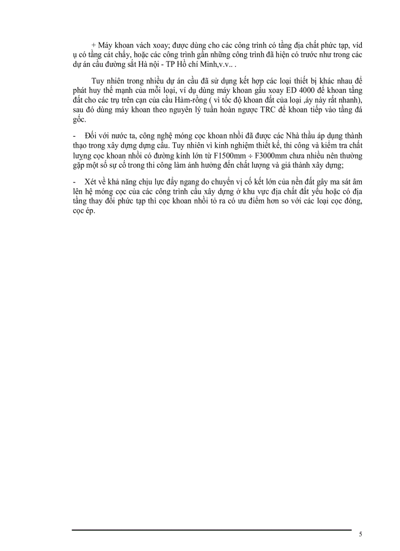 image for page Cọc khoan nhồi trong xây dựng công trình giao thông